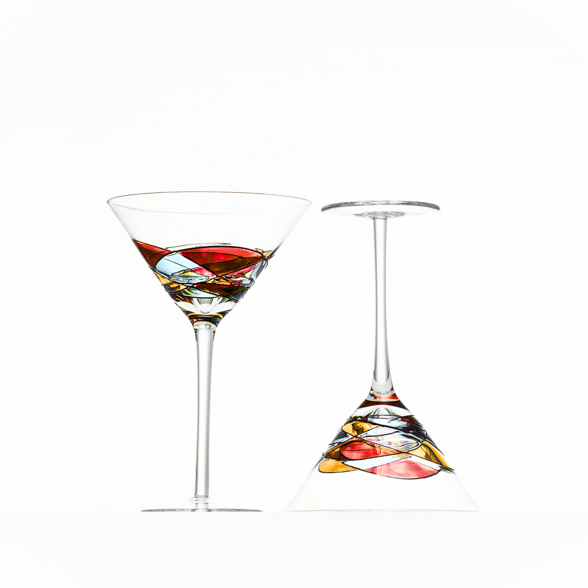 Hand-painted martini glasses, Victoria Barcelona – main product photo