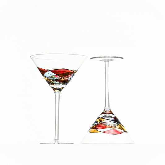 Hand-painted martini glasses, Victoria Barcelona – main product photo
