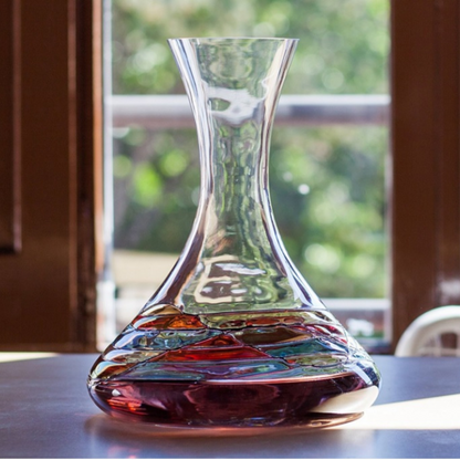 Hand-painted wine decanter, 40 oz – additional product view