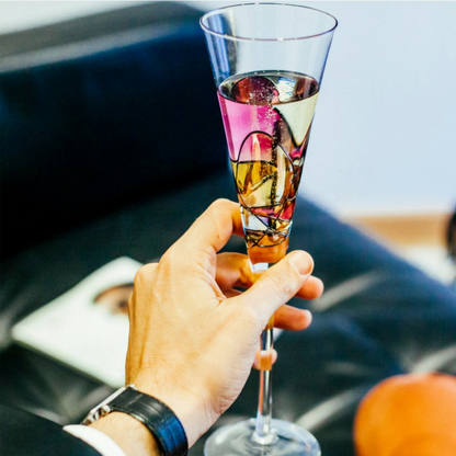 Sagrada Red champagne flutes, 12 oz – additional product view